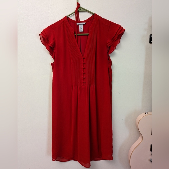 Bright Red H&M lightweight flowy summer dress, size 8 - Picture 6 of 11